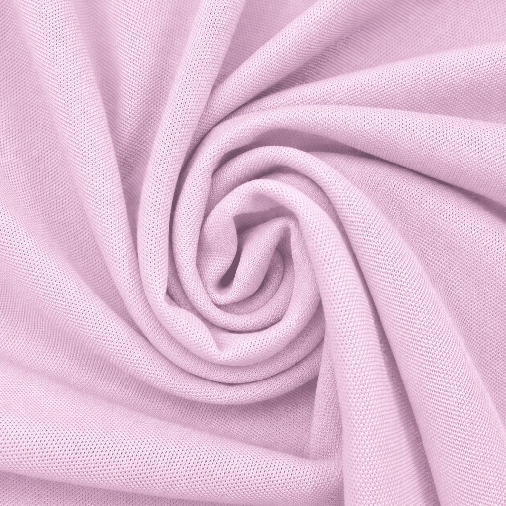 Close-up of Baby Pink pique knit polo fabric showing texture, weave detail and premium finish.